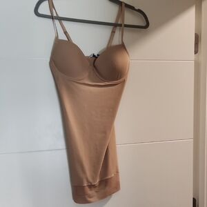 Fashion Nova Nude Bodycon Slip Dress